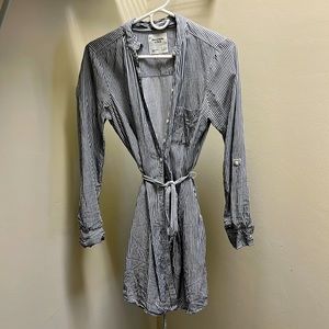 Abercrombie Striped Shirt-Dress, Size Small